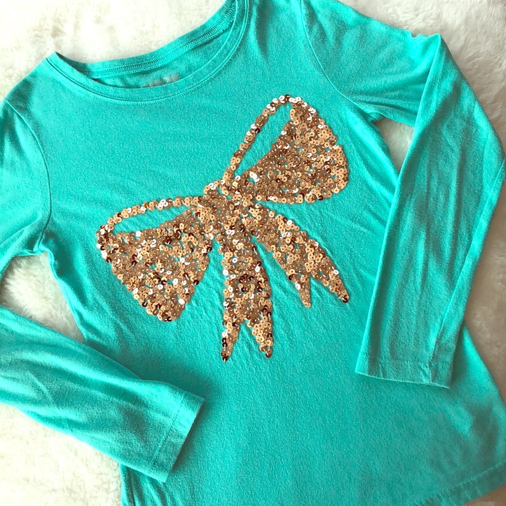 Girls 👧🏻 Long sleeve sequence tee size 7/8